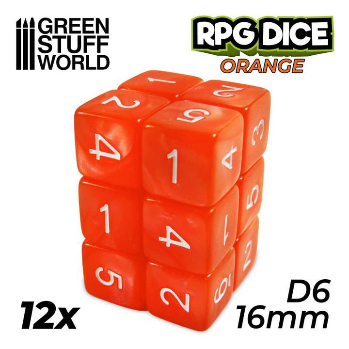 Green Stuff World - Dice - D6 - 16mm
