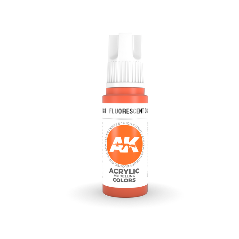 AK Interactive - 3GEN Acrylics - Fluorescent Orange AK11081