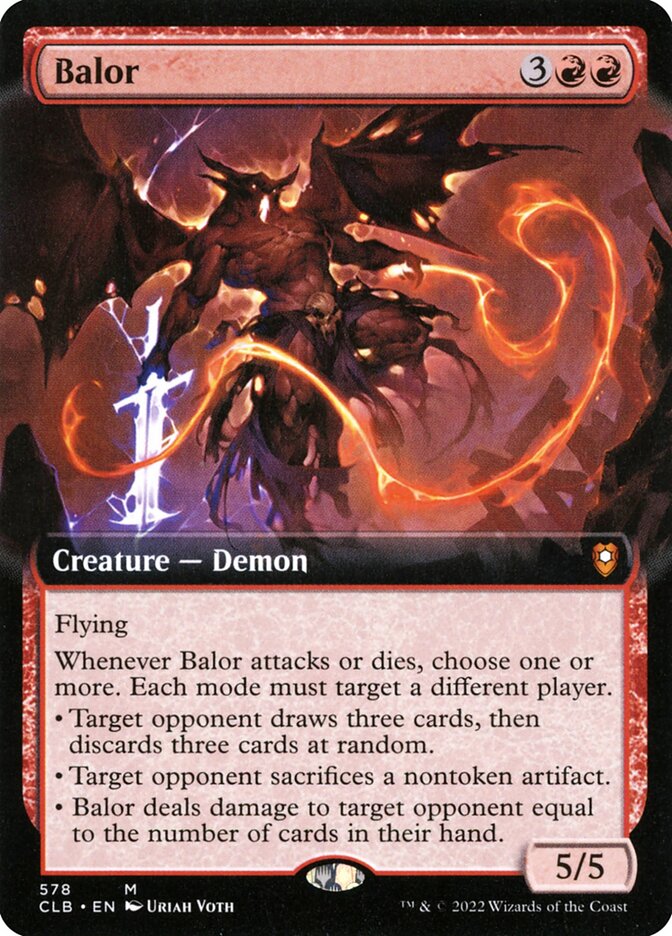 Balor, Commander legends: battle for baldur&