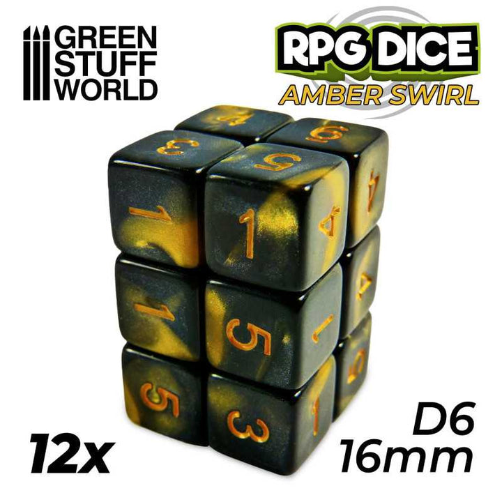 Green Stuff World - Dice - D6 - 16mm