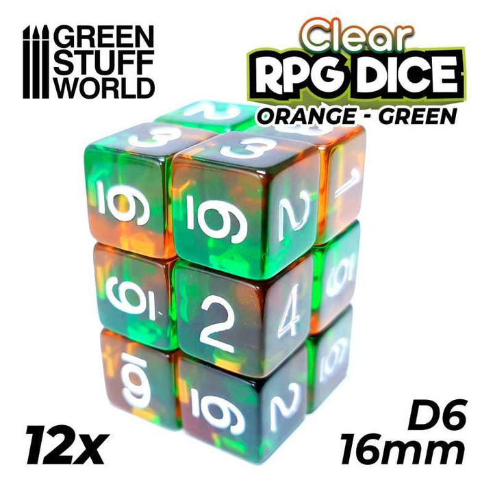 Green Stuff World - Dice - D6 - 16mm