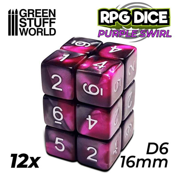 Green Stuff World - Dice - D6 - 16mm