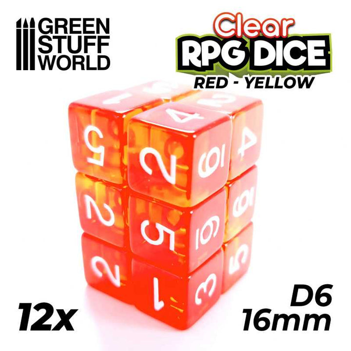 Green Stuff World - Dice - D6 - 16mm